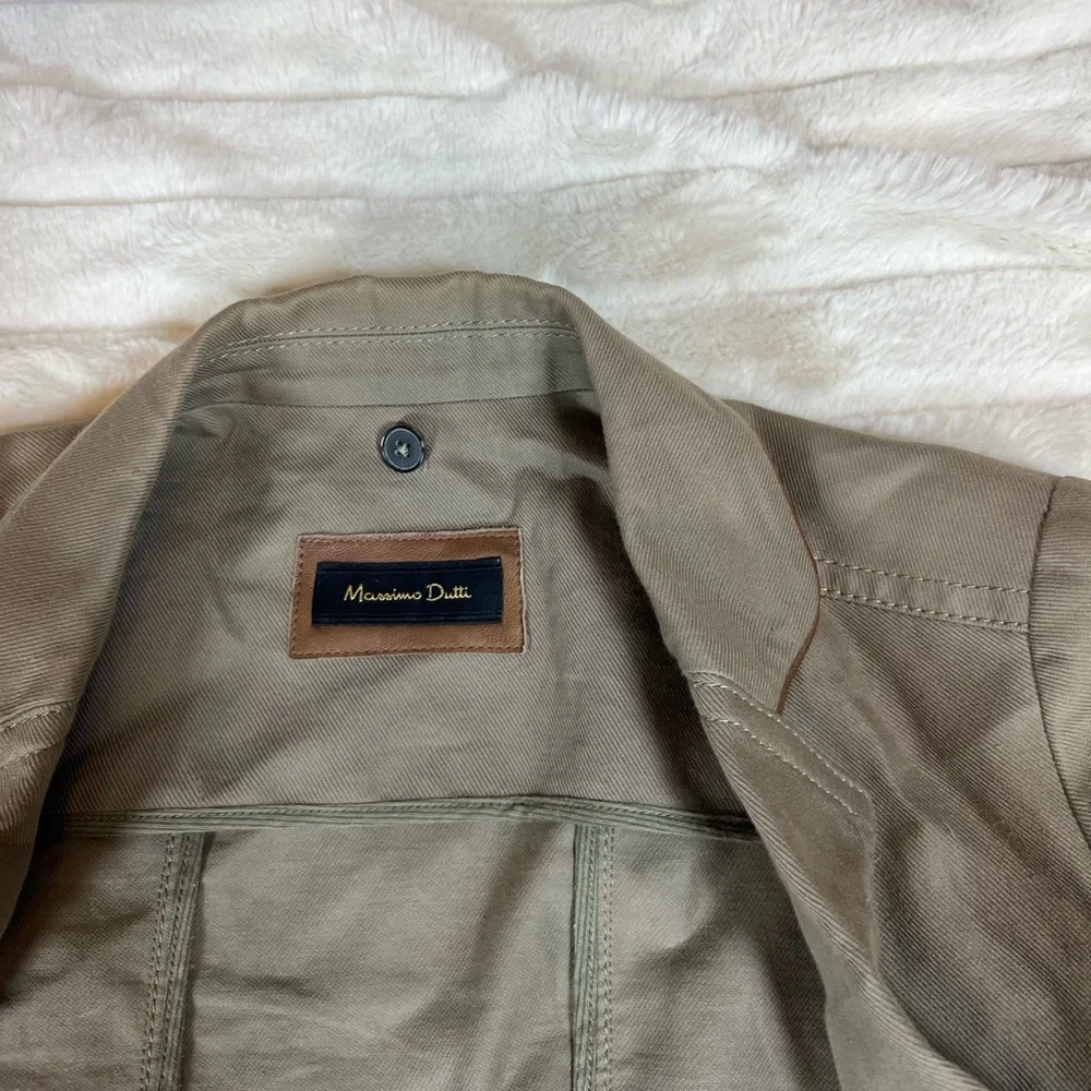 Massimo Dutti XS/S Khaki Green Fall Winter Workwear Preppy Forestcore Blazer NYC